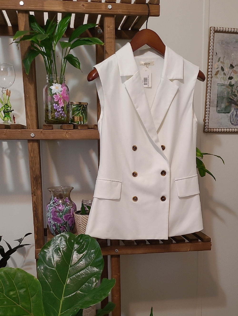 Tailored Ivory Vest